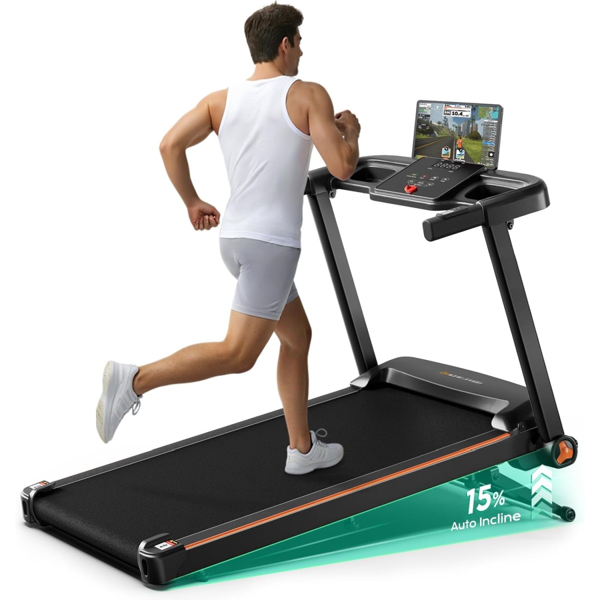 Yuejiqi 3.5HP Auto Incline Treadmill